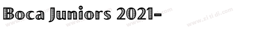 Boca Juniors 2021字体转换